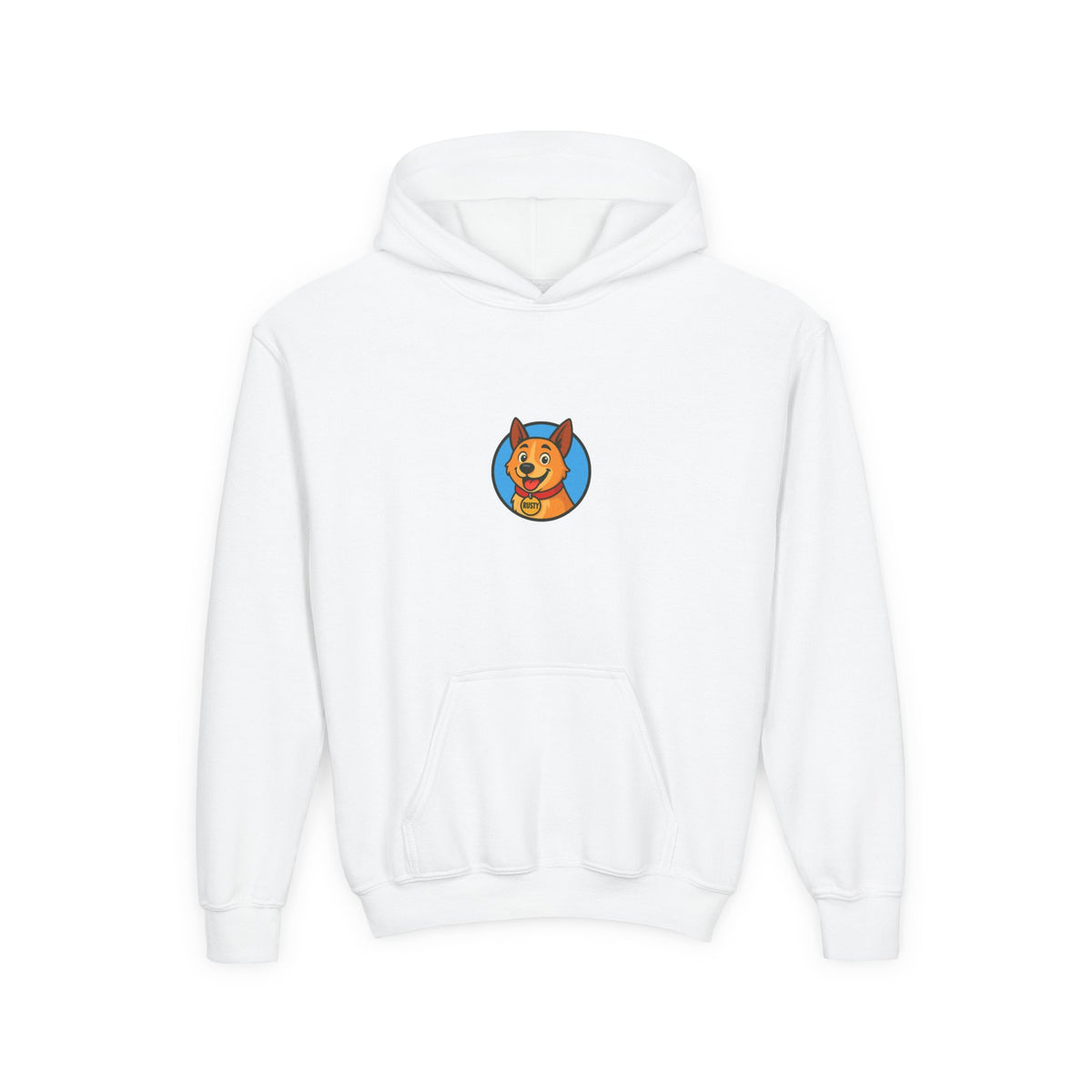 Youth Hooded Sweatshirt | Rusty the Rescue Dog