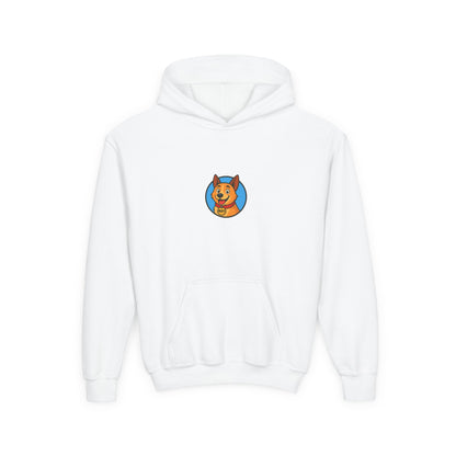 Youth Hooded Sweatshirt | Rusty the Rescue Dog